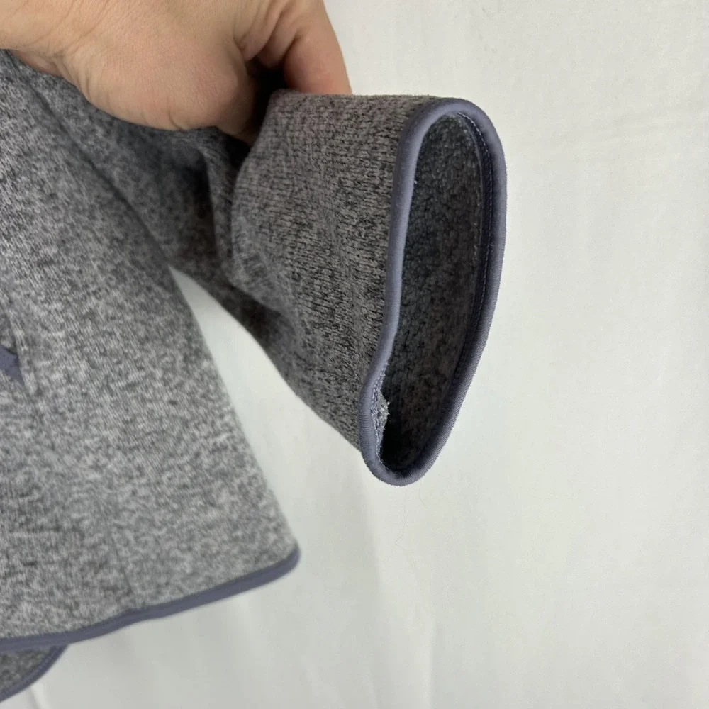 Lululemon Fleece and Thank You 1/2 Zip‎ Hoodie Pullover Women Medium Gray